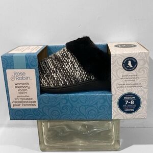 Rose & Robin Foam Slippers Size 7, 8 NWT
